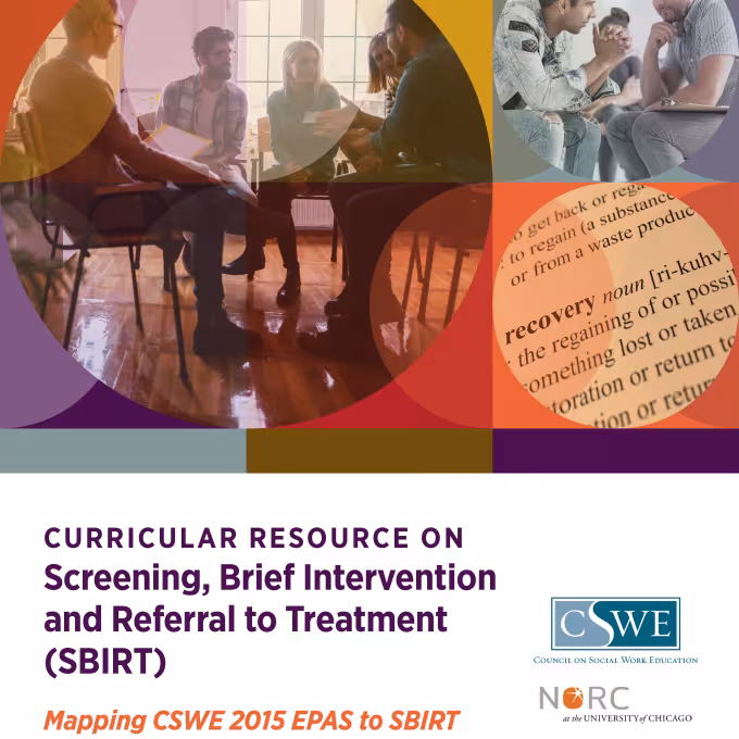Curricular Resource on Screening, Brief Intervention and Referral to Treatment (SBIRT) cover