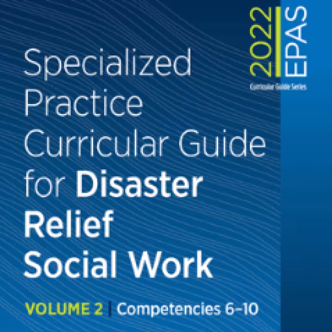 Specialized Practice Curricular Guide Disaster Relief volume 2 cover