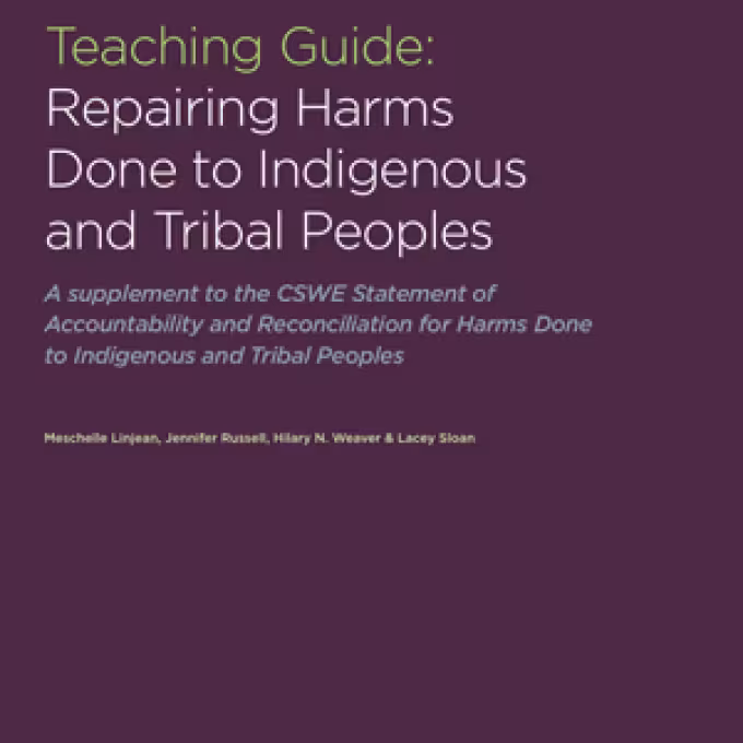 Teaching Guide on Repairing Harms Done to Indigenous and Tribal Peoples cover