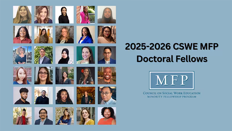 2025-2026 CSWE MFP Doctoral Cohort