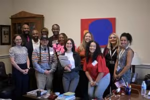 Group shot of 2025 MFP Fellows during Fellows Forum